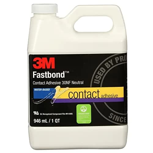 3M Fastbond Contact Adhesive 30NF Neutral Water-Based Adhesive 946ml (32 Fl Oz) | High Strength, Long Bonding Range thumbnail 1