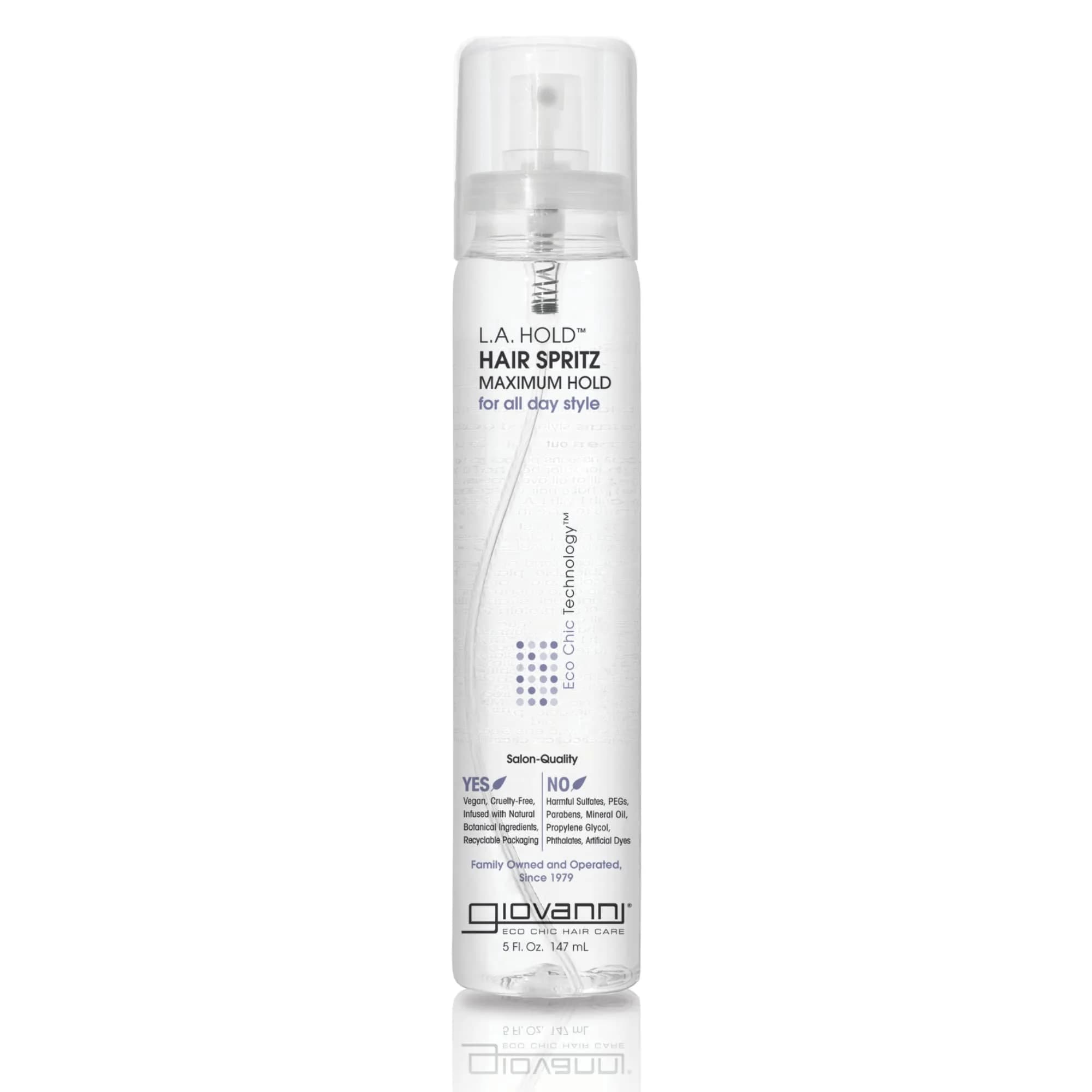 GIOVANNI L.A. Hold Hair Spritz Maximum Hold Styling Spray 148ml (5 fl oz) | Aerosol-Free Pump for Firm Hold - main product image