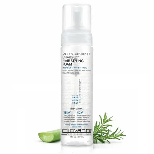 GIOVANNI Air-Turbo Charged Styling Foam Mousse, 207ml (7 fl oz) | Volumizing for Curly & Wavy Hair thumbnail 1
