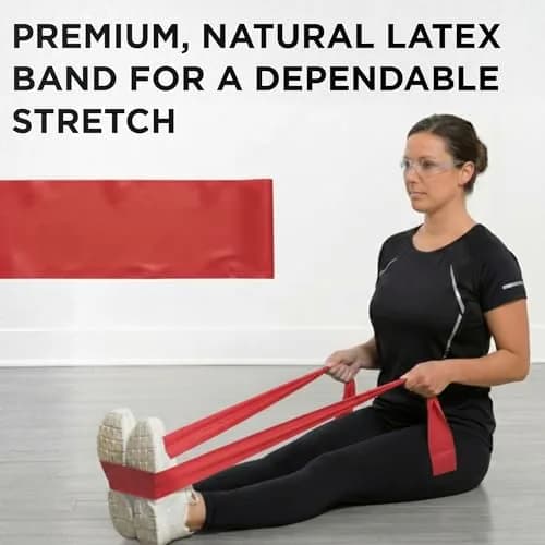 THERABAND Resistance Band Roll, Medium Red, 45.7m (50 Yard) | Professional Grade Latex for Strength & Flexibility thumbnail 4