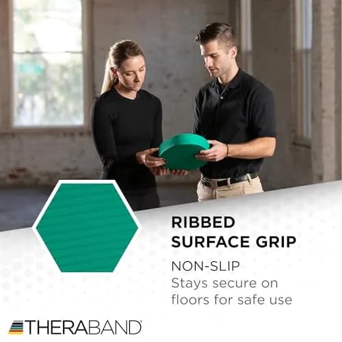THERABAND Stability Trainer Pad, Foam Balance Pad, Firm, Set of 2, Green | Improve Balance & Core Strength thumbnail 8