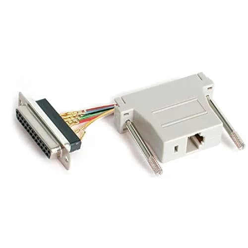 StarTech.com DB25 Female to RJ45 Female Modular Adapter | Connects RS232, RS422, RS485 Devices thumbnail 1