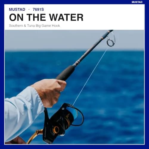 Mustad Big Game Southern & Tuna SS Forged Fishing Hook 7/0 | Corrosion-Resistant Saltwater Hook (70-120 chars) thumbnail 7
