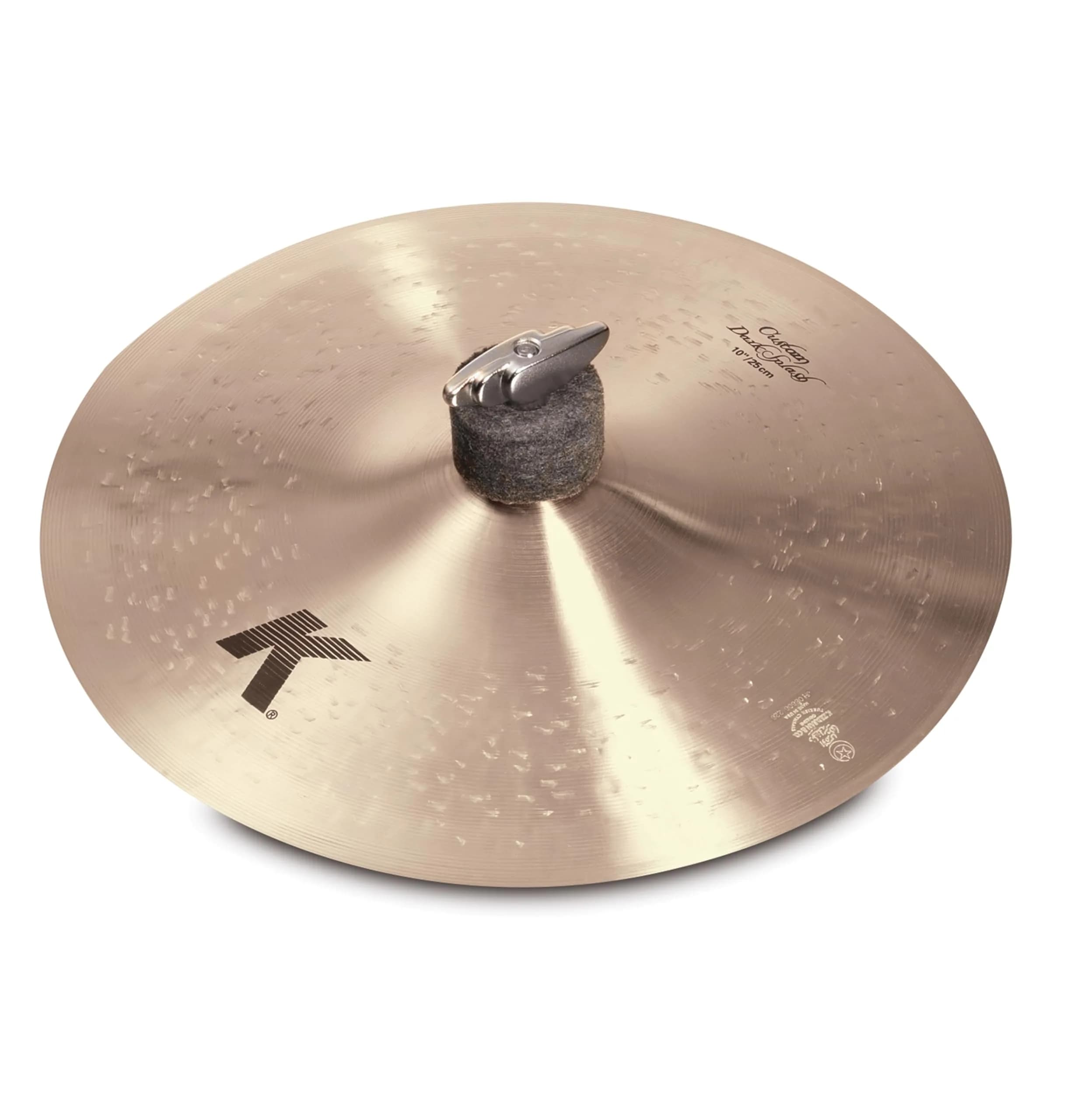 Zildjian 10" K Custom Dark Splash Cymbal | Dark, Responsive, Drier Sound for Drummers