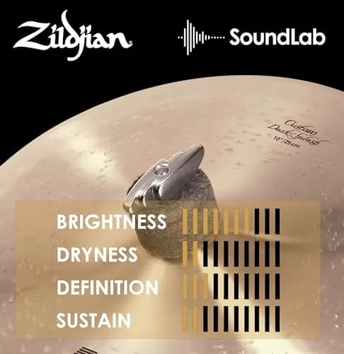 Zildjian 10" K Custom Dark Splash Cymbal | Dark, Responsive, Drier Sound for Drummers thumbnail 5