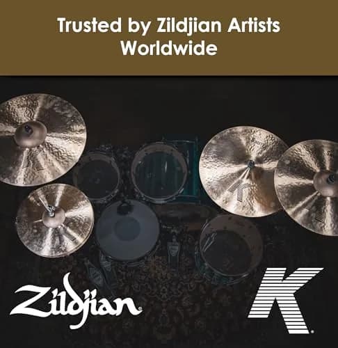 Zildjian 10" K Custom Dark Splash Cymbal | Dark, Responsive, Drier Sound for Drummers thumbnail 6