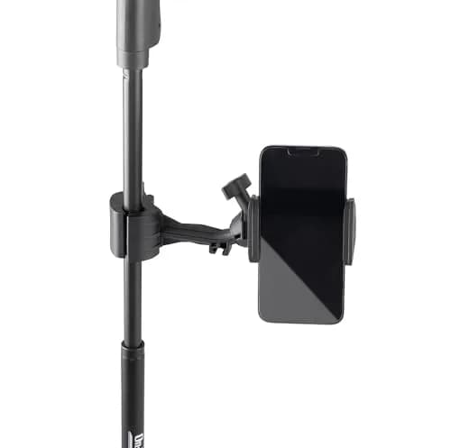 OnStage TCM500 Smartphone Mic Stand Holder | Mounts Phones for Recording & Streaming thumbnail 1