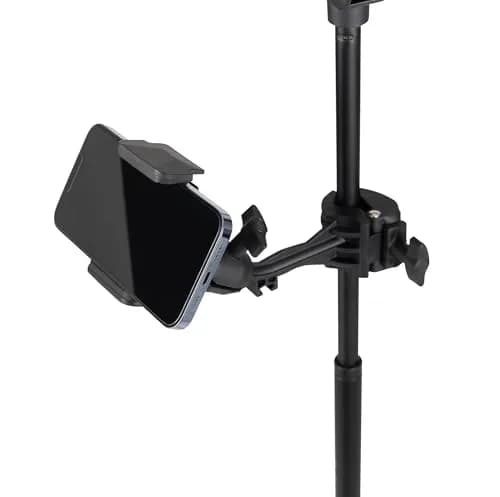 OnStage TCM500 Smartphone Mic Stand Holder | Mounts Phones for Recording & Streaming thumbnail 8