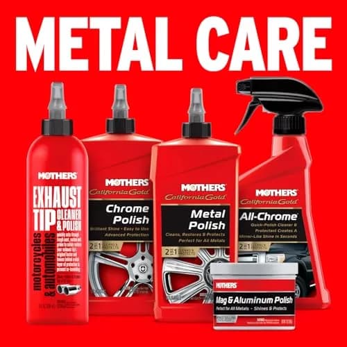 Mothers Mag & Aluminum Polish 5 oz (142g) | Brilliant Shine for All Automotive Metals thumbnail 7
