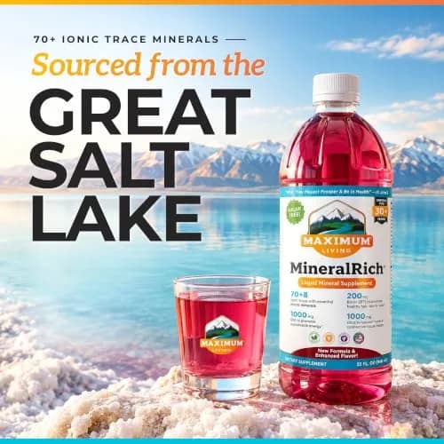 Maximum Living MineralRich Plus Aloe Liquid Mineral Supplement | 32 Fl Oz | Supports Daily Wellness & Energy thumbnail 8
