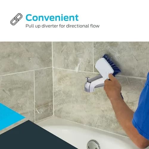EZ-FLO 5-3/8 Inch Nose Diverter Tub Spout | 13.6 cm (5.35") Zinc with Chrome Finish thumbnail 4