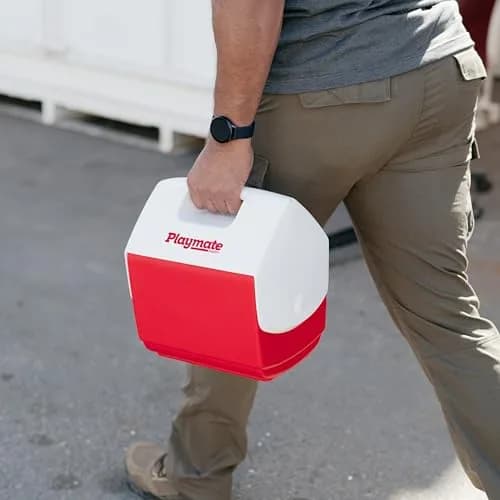 Igloo Playmate 7 Qt Red | Portable Personal Cooler with Tent-Top Design thumbnail 3