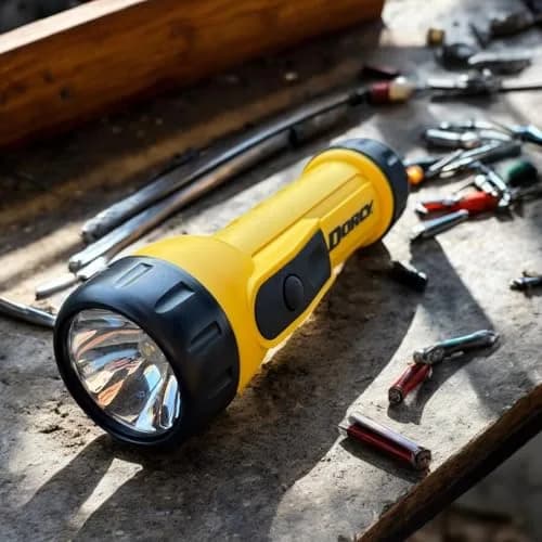 Dorcy Heavy Duty Worklight Flashlight with D Batteries, 20 Lumens | 123-Hour Runtime thumbnail 6