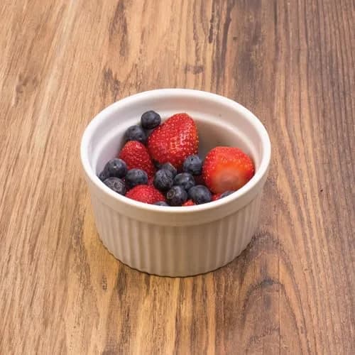 HIC Kitchen Souffle Ramekin, Fine Porcelain, 10-Ounce | Oven & Dishwasher Safe, Set of 4 thumbnail 4