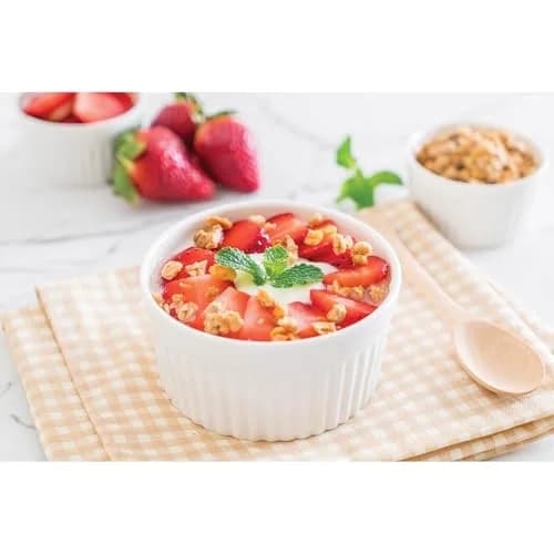 HIC Kitchen Souffle Ramekin, Fine Porcelain, 10-Ounce | Oven & Dishwasher Safe, Set of 4 thumbnail 6