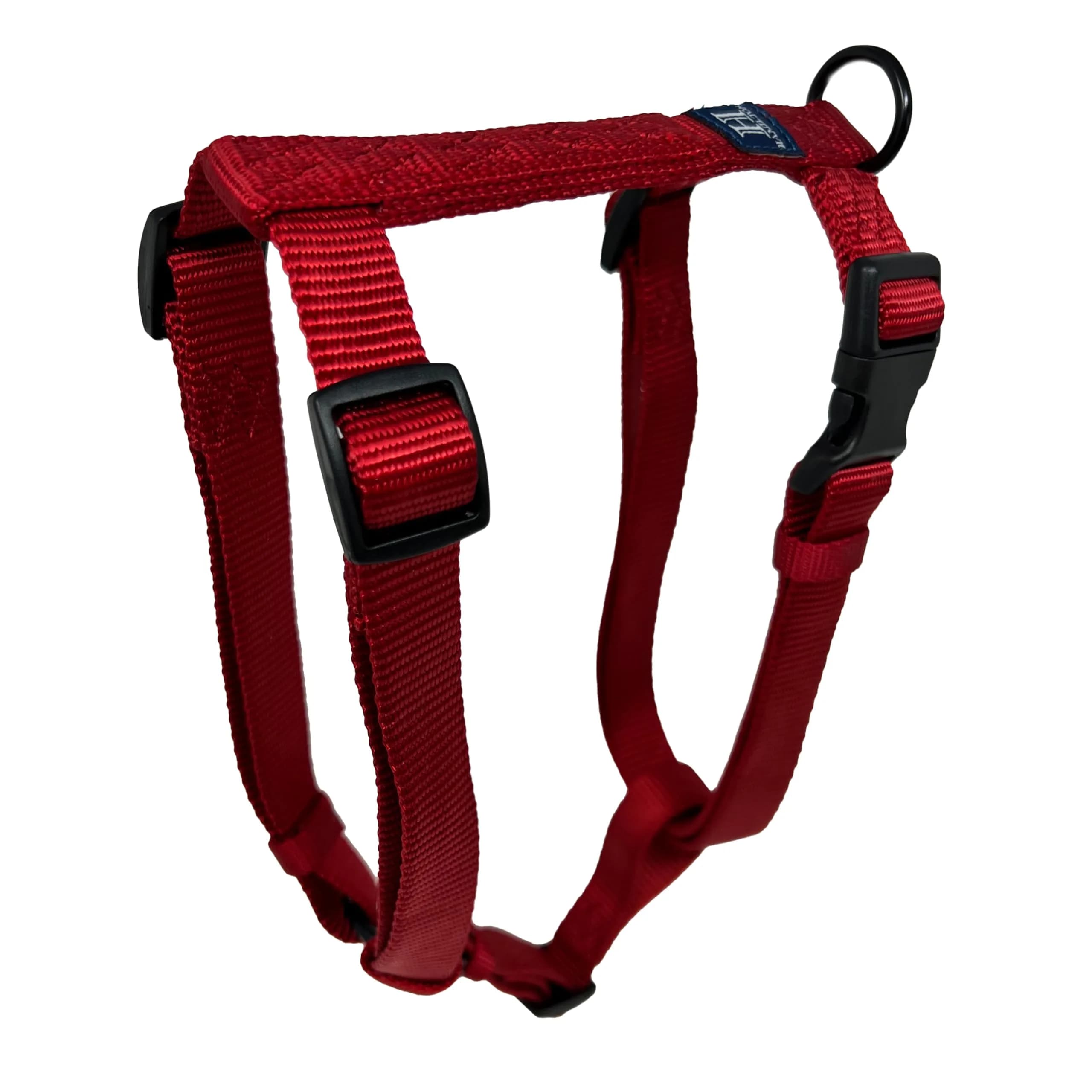 Hamilton Adjustable Nylon Dog Harness, Small 5/8" x 12-20" | Durable, Adjustable Fit for Small & Medium Dogs — Red