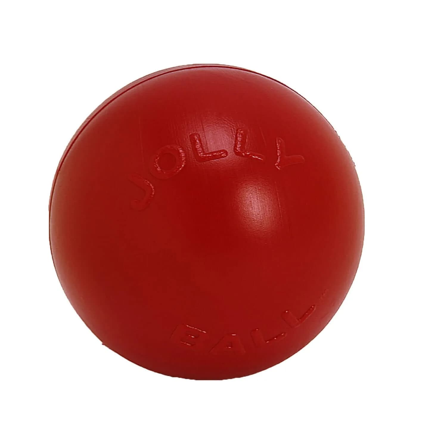 Jolly Pets Push-n-Play Ball Dog Toy 6 Inches/Medium Red | Durable Floating Fetch Toy for Medium Dogs - main product image