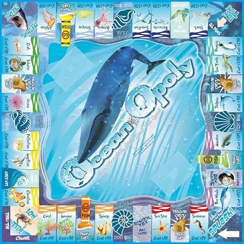 Late for the Sky Ocean-Opoly Board Game - Marine Life Strategy Fun | Educational Marine Facts for Kids & Adults thumbnail 4