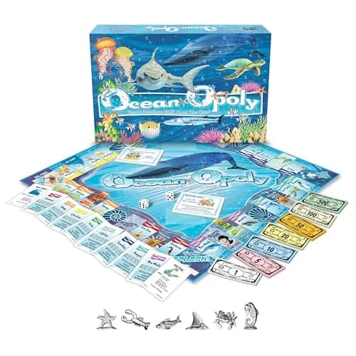 Late for the Sky Ocean-Opoly Board Game - Marine Life Strategy Fun | Educational Marine Facts for Kids & Adults thumbnail 2