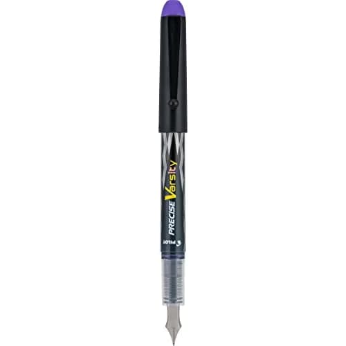 PILOT Precise Varsity Pre-Filled Fountain Pens 1.0mm | Purple Ink Disposable Pack of 12 thumbnail 6