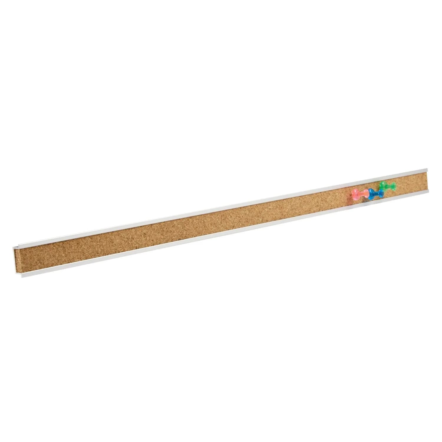 Quartet Bulletin Bar Strip Cork Board 18" x 1" (45.7cm x 2.5cm) | Self-Healing Cork for Office & Classroom — Beige
