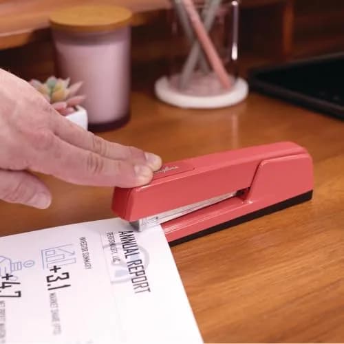 Swingline Stapler 30 Sheet Capacity | Jam-Free Metal Desktop Stapler in Rose Clay thumbnail 2
