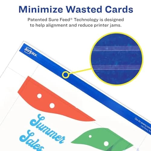 Avery Printable Postcards 4" x 6" Matte White | Customizable, Double-Sided, 100 Cards thumbnail 3
