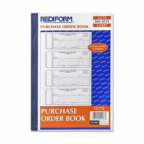 Rediform Purchase Order Book, Manifold Cover, Carbonless Forms, 2.75" x 7" | 400 Sets for Office & School Supplies thumbnail 1