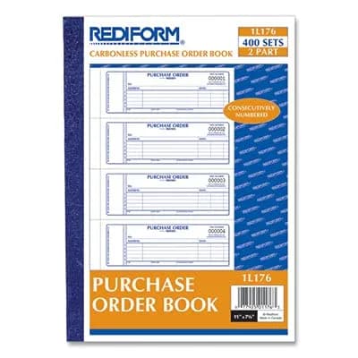 Rediform Purchase Order Book, Manifold Cover, Carbonless Forms, 2.75" x 7" | 400 Sets for Office & School Supplies thumbnail 3