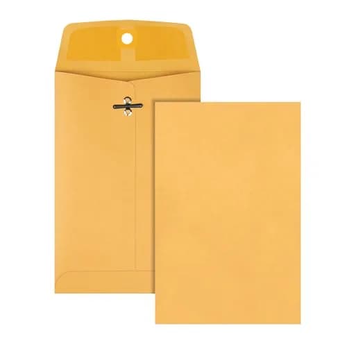 Quality Park 5 x 7-1/2 Clasp Envelopes | Moisture-Activated Gummed Flap, Kraft Paper, 100/Box thumbnail 3