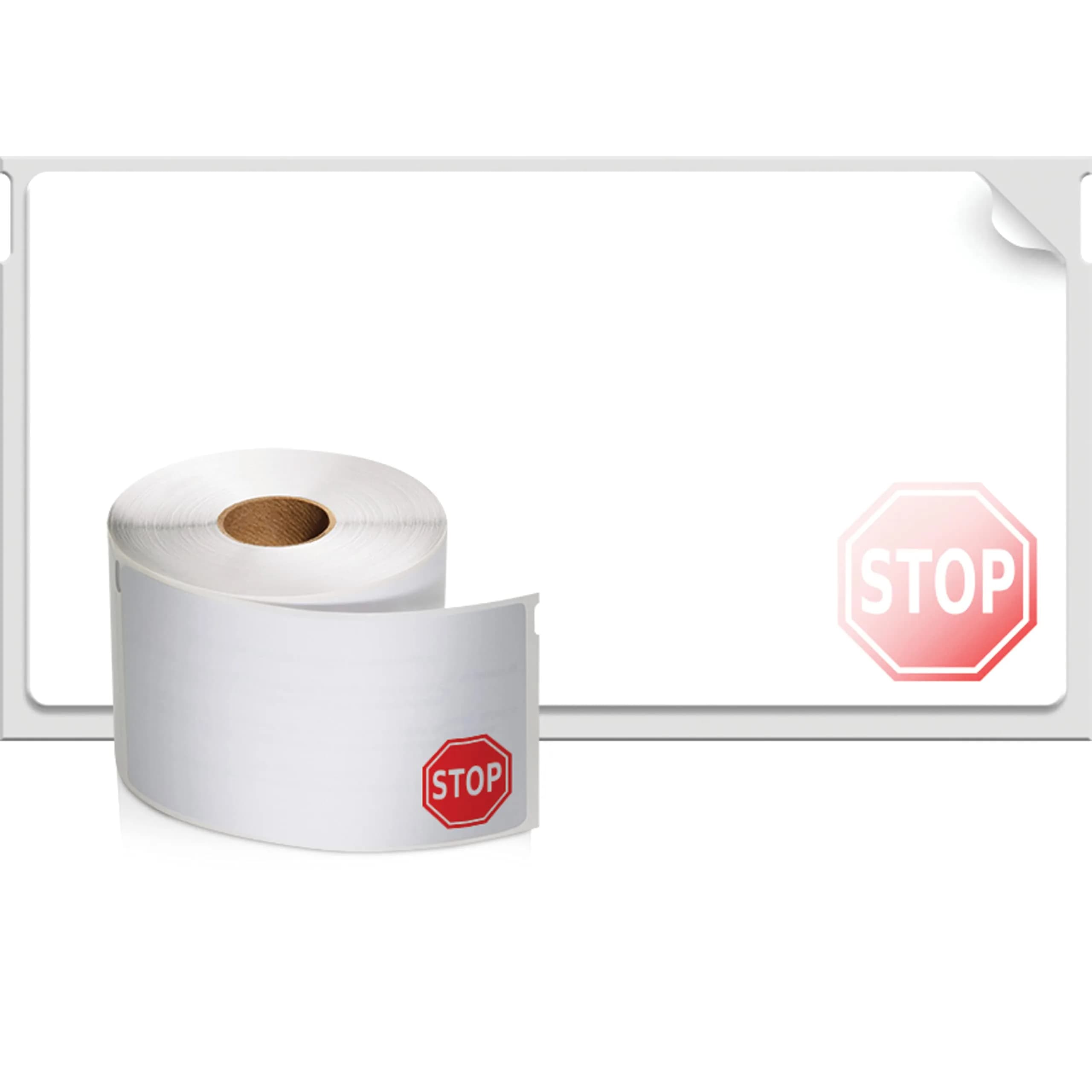 DYMO Authentic LW Name Badge Labels, White, 5.7cm x 10.2cm (2-1/4" x 4") | 12-Hour Expiration Notification Disks - view 7