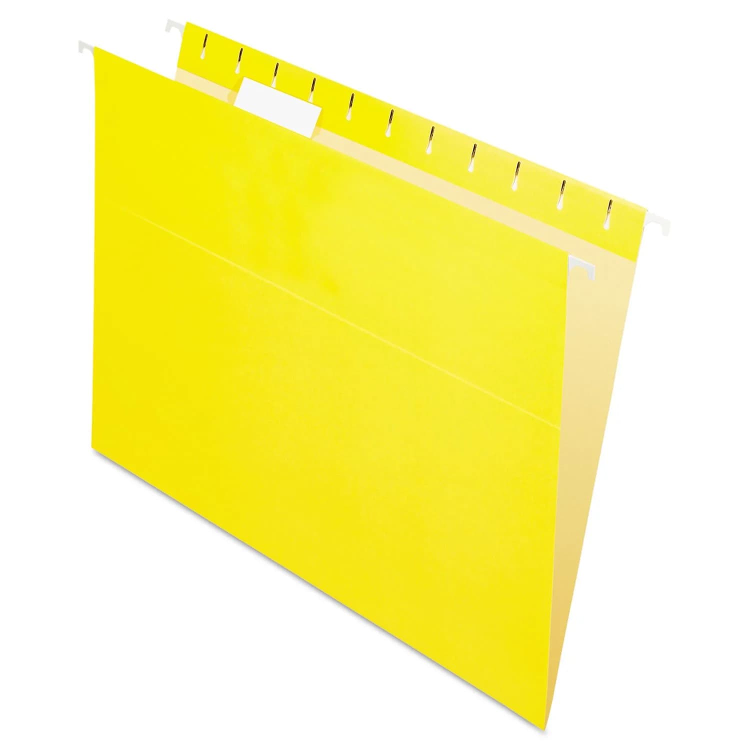 Pendaflex Recycled Hanging Folders Letter Size Yellow 1/5 Cut | Eco-Friendly Office Filing — Yellow