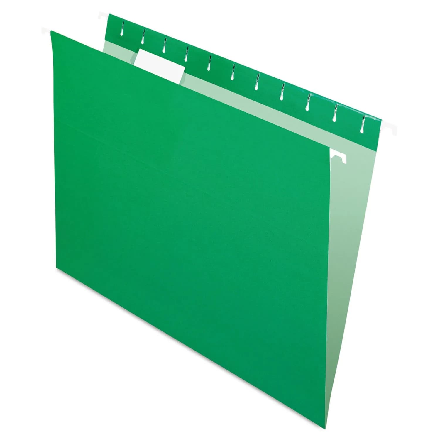 Pendaflex Recycled Hanging Folders Letter Size Bright Green 1/5 Cut | Eco-Friendly Office Storage — Bright Green