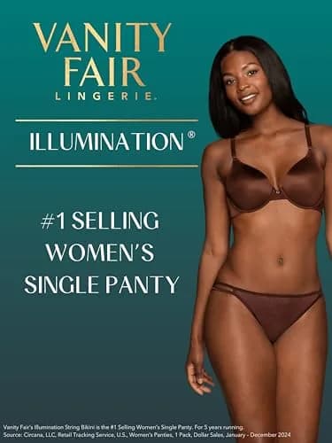 Vanity Fair Illumination String Bikini Panty 18108 | Satin trim & stretch comfort (70-120 chars) thumbnail 5