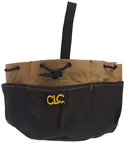 Custom Leathercraft CADDY 18-Pocket Drawstring Bucket Bag, Black | Organizes Tools & Accessories thumbnail 3