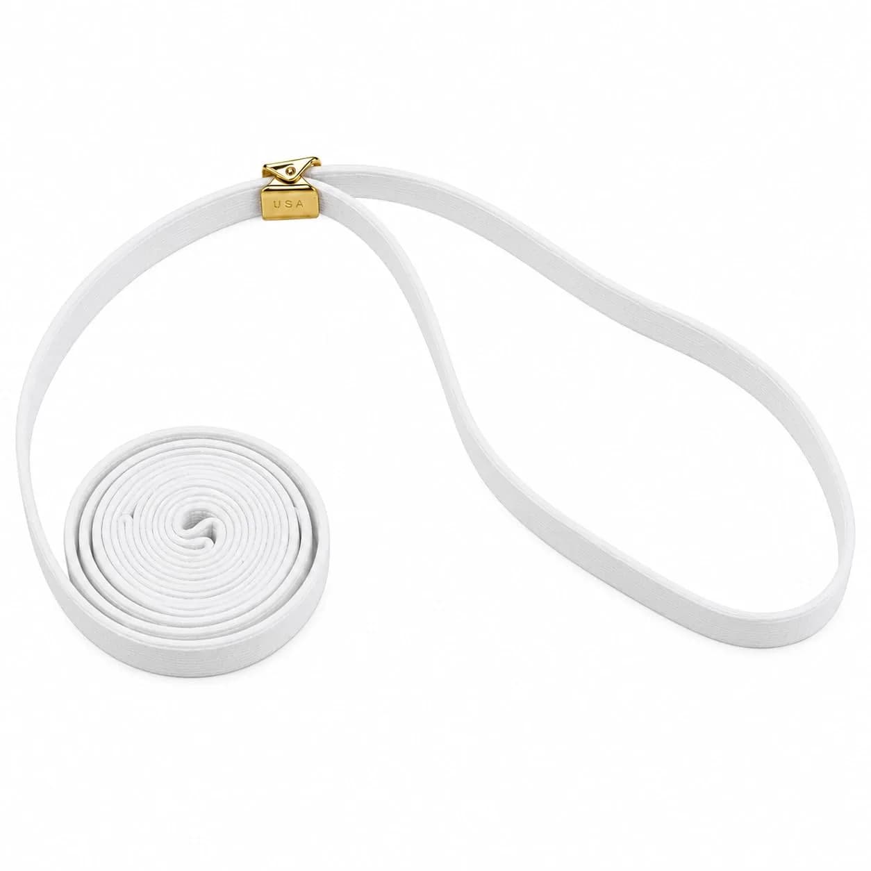 Resco Cordo-Hyde Dog Show Lead for Conformation, Wide (3/8") | Professional Show Ring Accessory — White