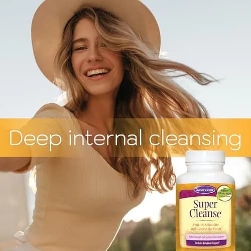 Nature's Secret Super Cleanse Herbal Colon Cleanse & Gut Support 100 Tablets (3.75 oz) | Digestive Wellness & Regularity thumbnail 6