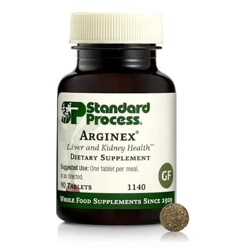 Standard Process Arginex 90 Tablets | Supports Liver & Kidney Health with Whole-Food Phytonutrients thumbnail 1