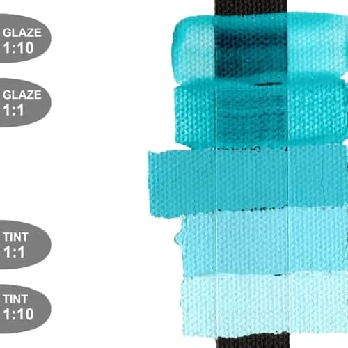 Golden Heavy Body Acrylics, Cobalt Teal, 8 fl. oz. Jar | Thick, smooth, pigment-rich artist paint thumbnail 4