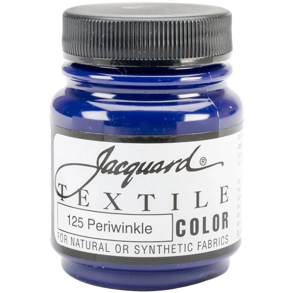 Jacquard Textile Color Periwinkle Fabric Paint 65.7ml (2.25 Fl Oz) | Permanent, Soft-Finish, Indoor & Outdoor Use - main product image