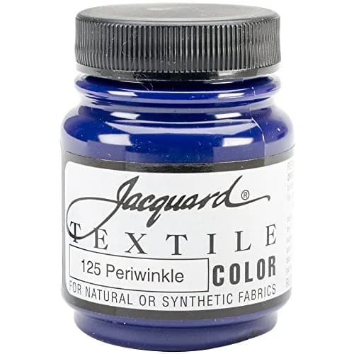 Jacquard Textile Color Periwinkle Fabric Paint 65.7ml (2.25 Fl Oz) | Permanent, Soft-Finish, Indoor & Outdoor Use thumbnail 1