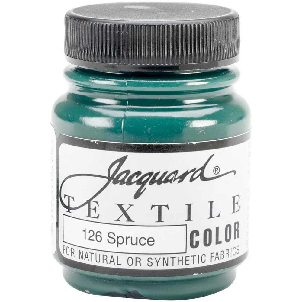 Jacquard Textile Paint Spruce 2.25 Fl Oz (67 ml) | Permanent Fabric Color for All Fibers - main product image