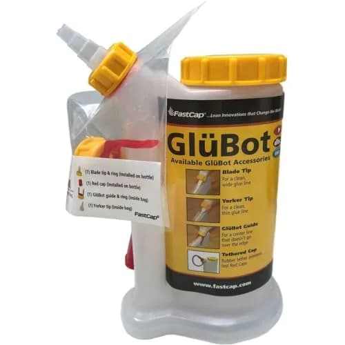 FastCap Glue Dispenser, Yellow/White, 16 oz | Spill-Proof, Two-Chamber Design thumbnail 6