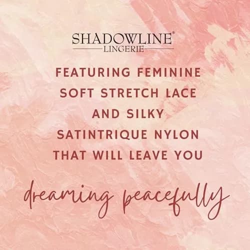Shadowline Women’s Ivory Long Lace Nightgown | 53" Length Elegant Sleepwear from Satintrique Nylon thumbnail 6
