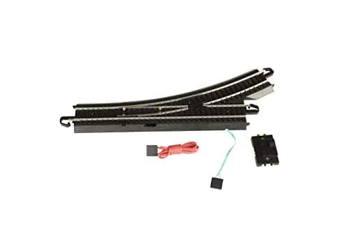Bachmann HO Scale Snap-Fit E-Z TRACK REMOTE TURNOUT - LEFT | Steel Alloy Rail with Black Roadbed thumbnail 1