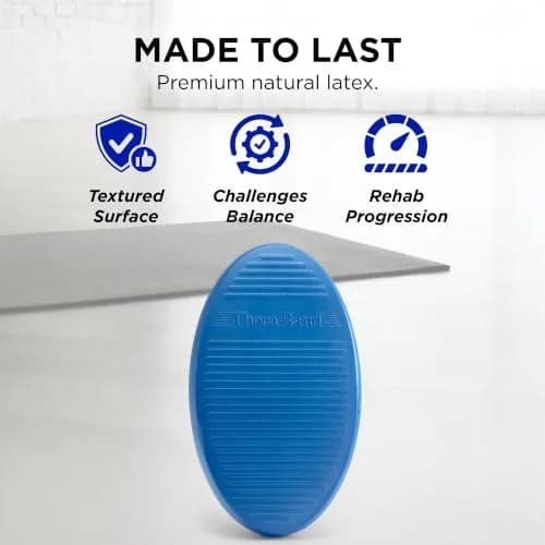 THERABAND Stability Trainer Pad, Foam Balance Pad, Soft, Set of 2, Blue | Moderate instability for balance & coordination thumbnail 7
