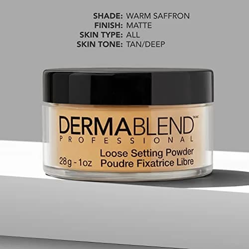 Dermablend Loose Setting Powder, Warm Saffron 1 Oz | Flawless Matte Finish for All Skin Types thumbnail 4
