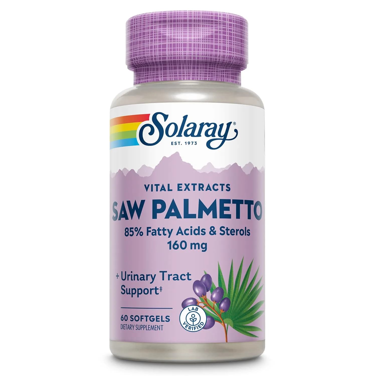 SOLARAY Saw Palmetto Extract 60 Softgels | Prostate & Urinary Support in India — Softgel