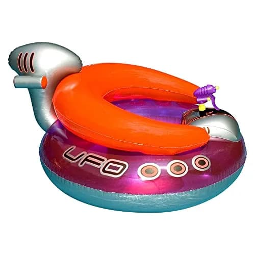 Swimline UFO Spaceship Squirter Inflatable Float for Kids | 45" | Water Fun with Built-in Squirter thumbnail 1