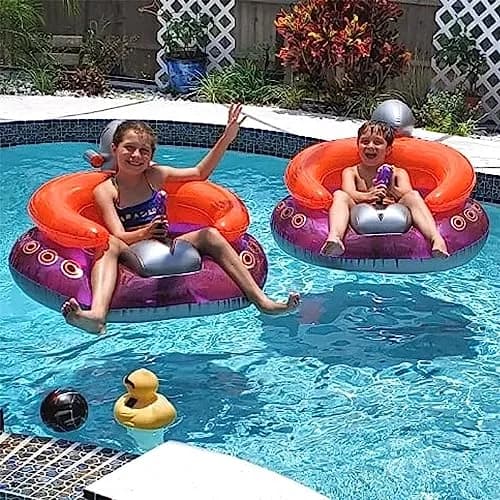 Swimline UFO Spaceship Squirter Inflatable Float for Kids | 45" | Water Fun with Built-in Squirter thumbnail 5